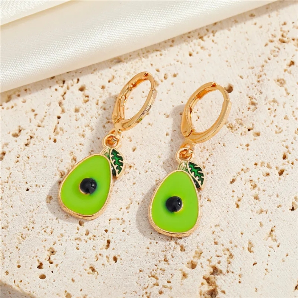 4/$25 Avocado Earrings
